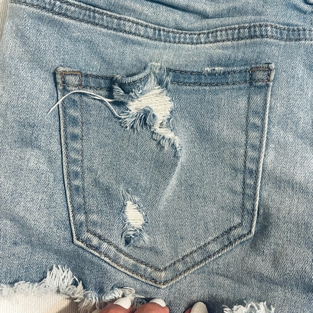 PINK VS Denim Short Shorts 💙☀️ - Picture 7 of 7